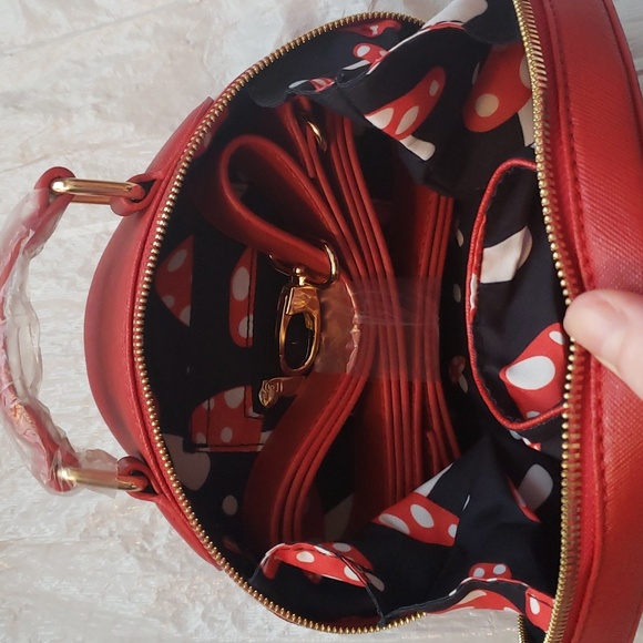 Backstitch Bruja Willow Mushroom Bag (Red). NEW. Convertible purse/backpack. - Picture 7 of 8